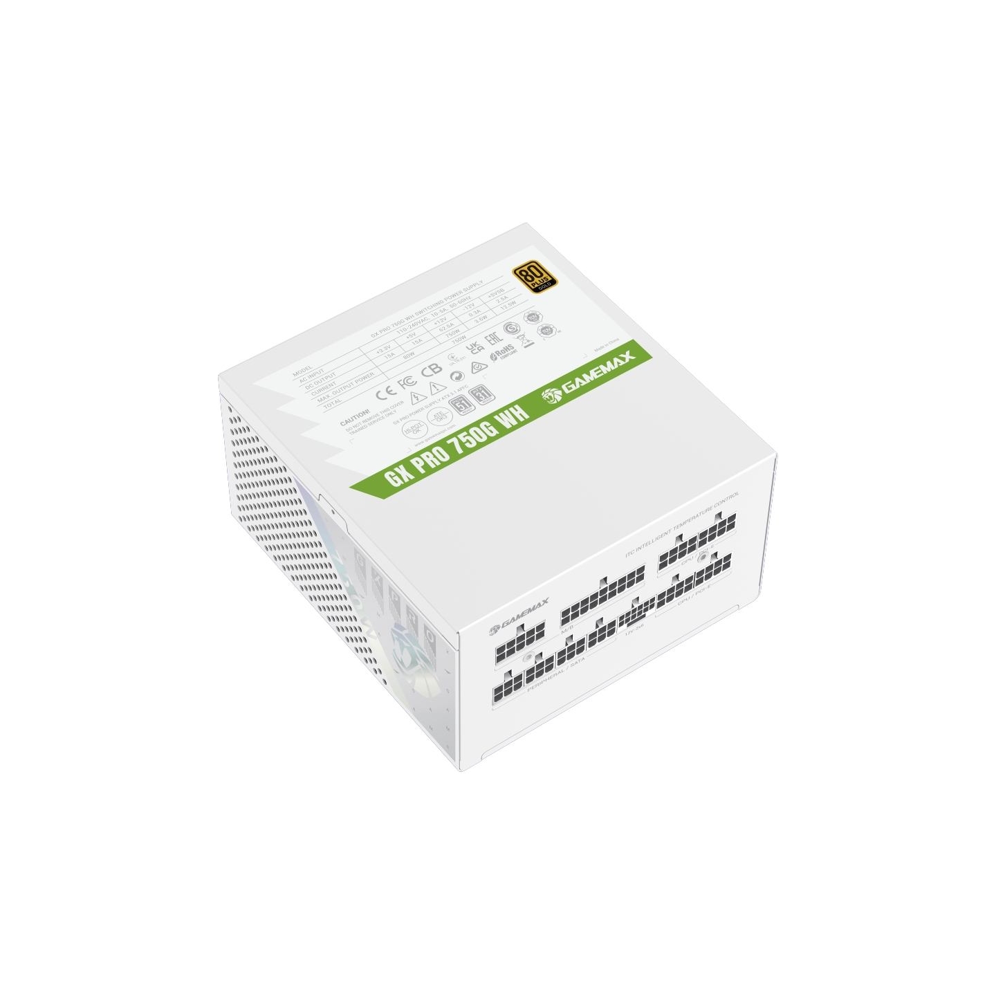 Gamemax PSU | GX PRO 750G WH | 750 W | Gold | Modular