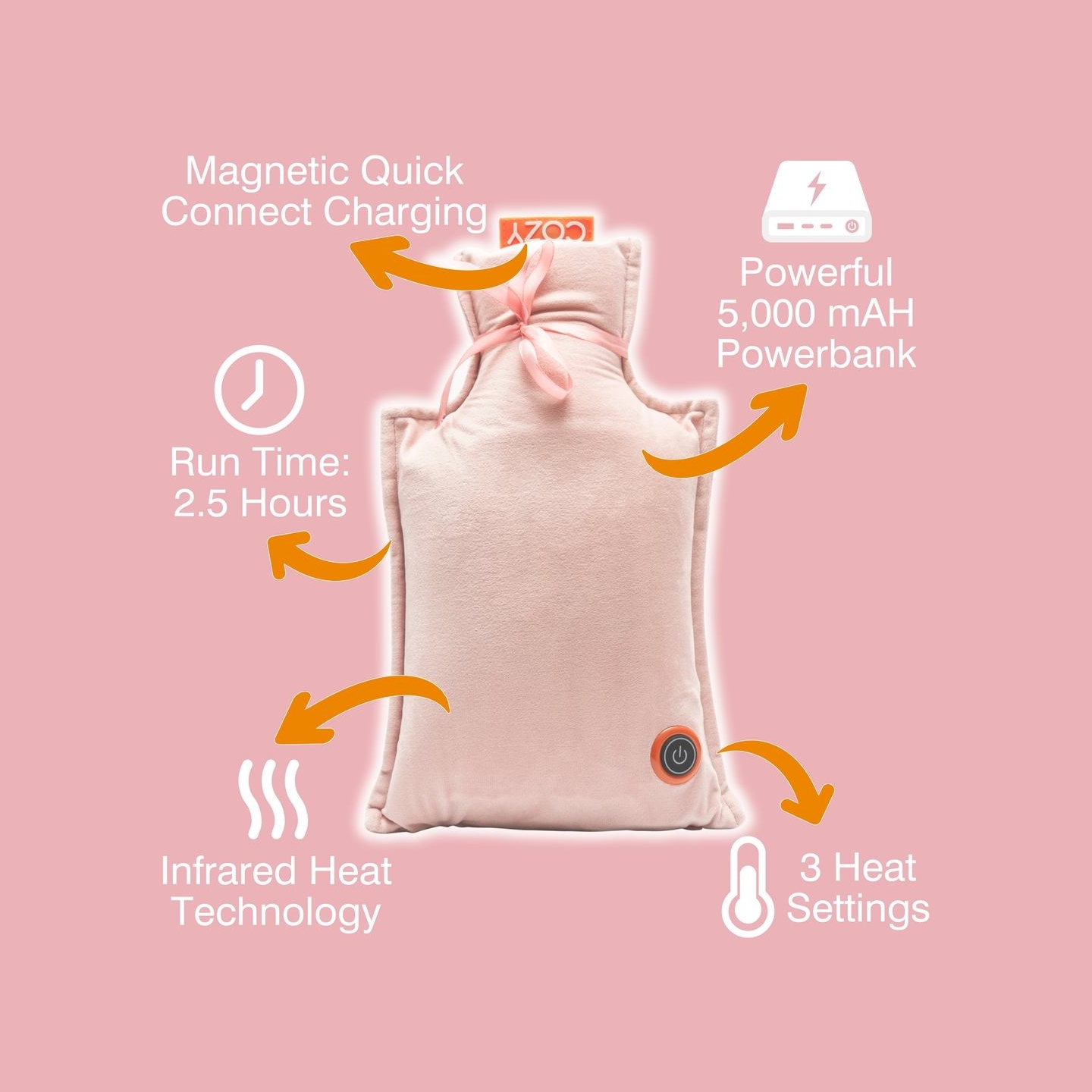 Bodi-Tek COZY Rechergable Hot Water Bottle