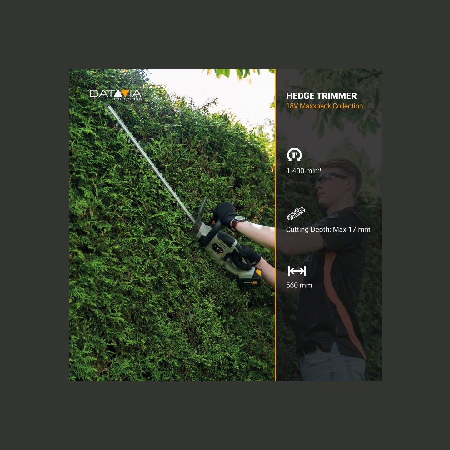 Batavia B.v. 18V Cordless Hedge Trimmer 560mm | Trimmer