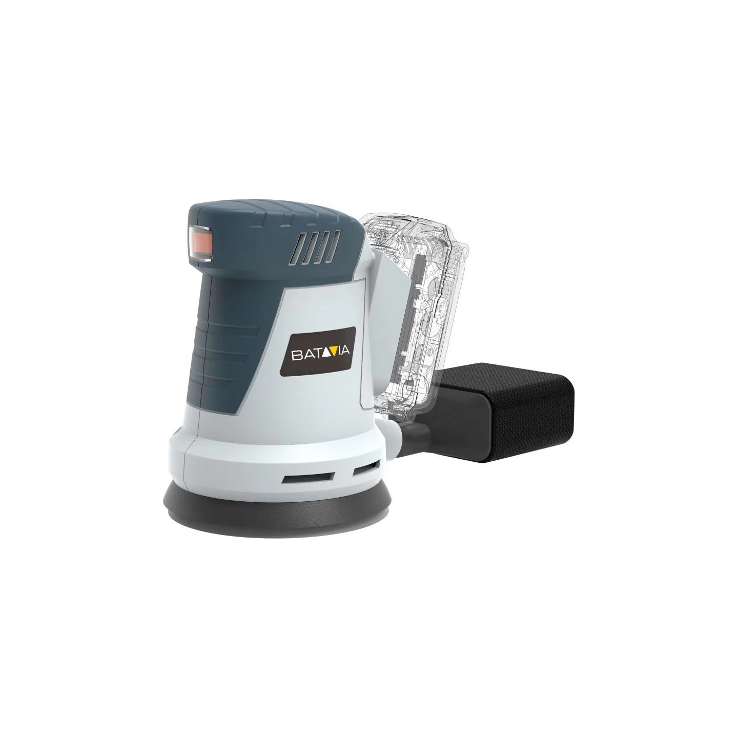 Batavia B.v. 18V Cordless Orbital Sander 125mm; Compact and balanced design for precise sanding
