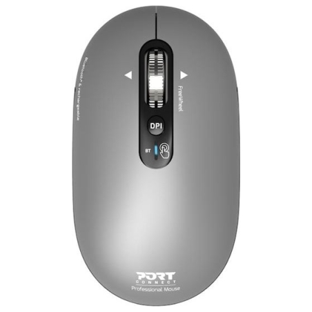 Port Connect Mouse | PURE MAC | Wireless | Bluetooth | Gris clair