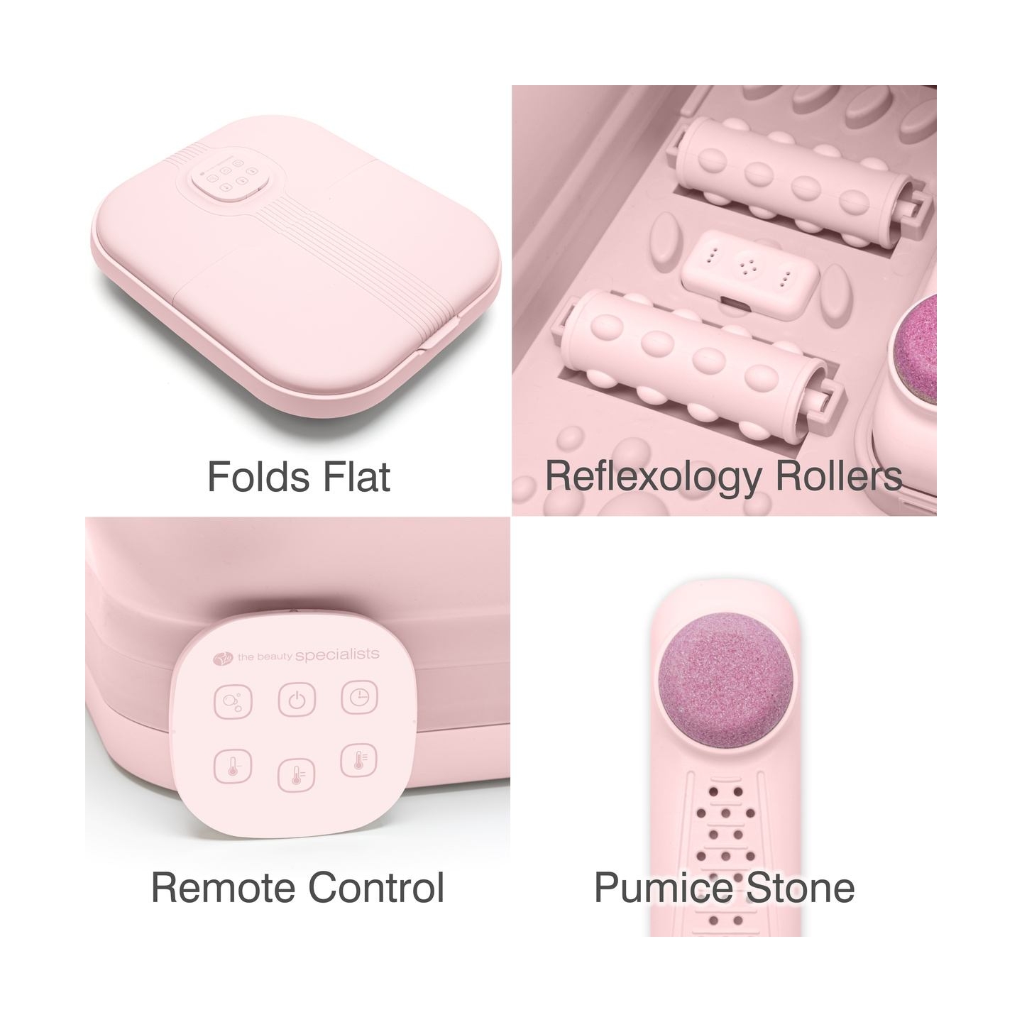 RIO FTBH13-EU-PK/1,3 Deluxe Foldaway Foot Spa Pink