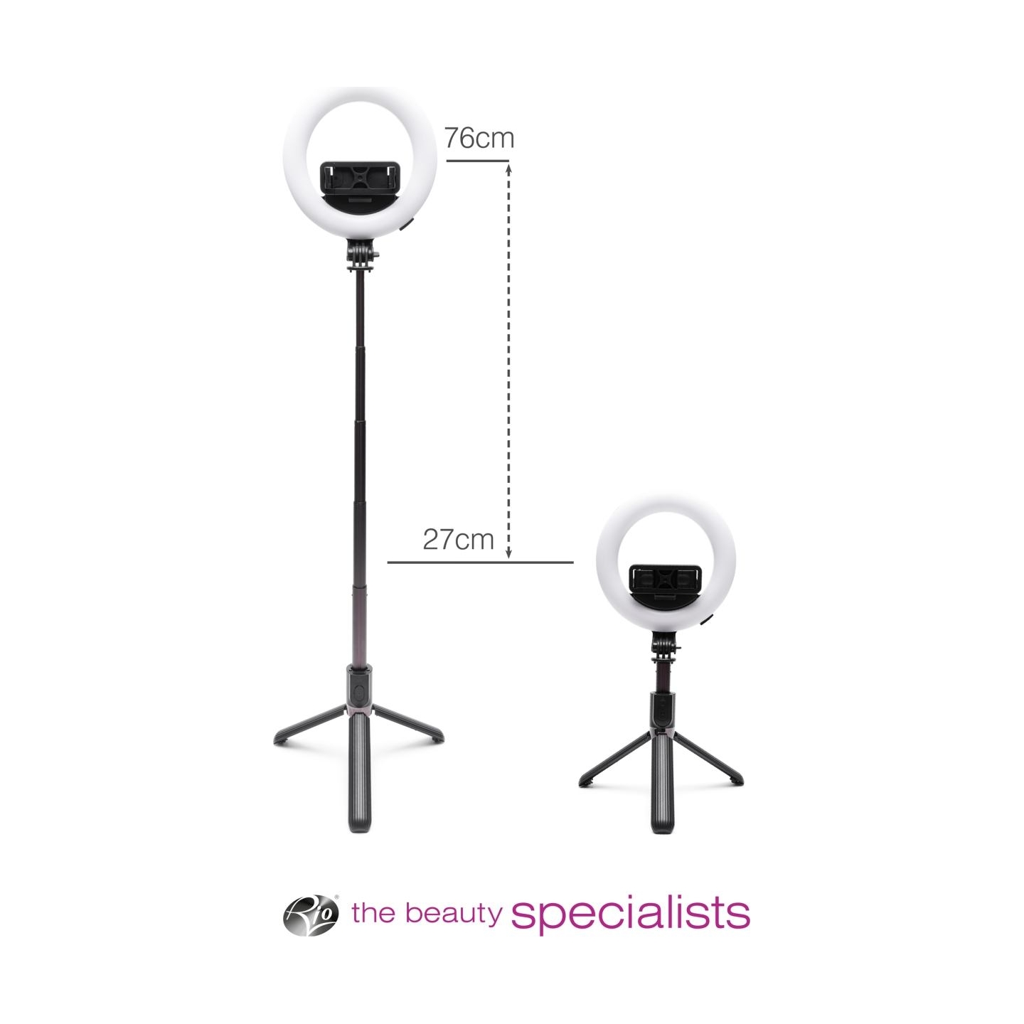 RIO RLRC-EU/1,3 15 cm Glamour Glow Beauty & Vlogging Ring Light