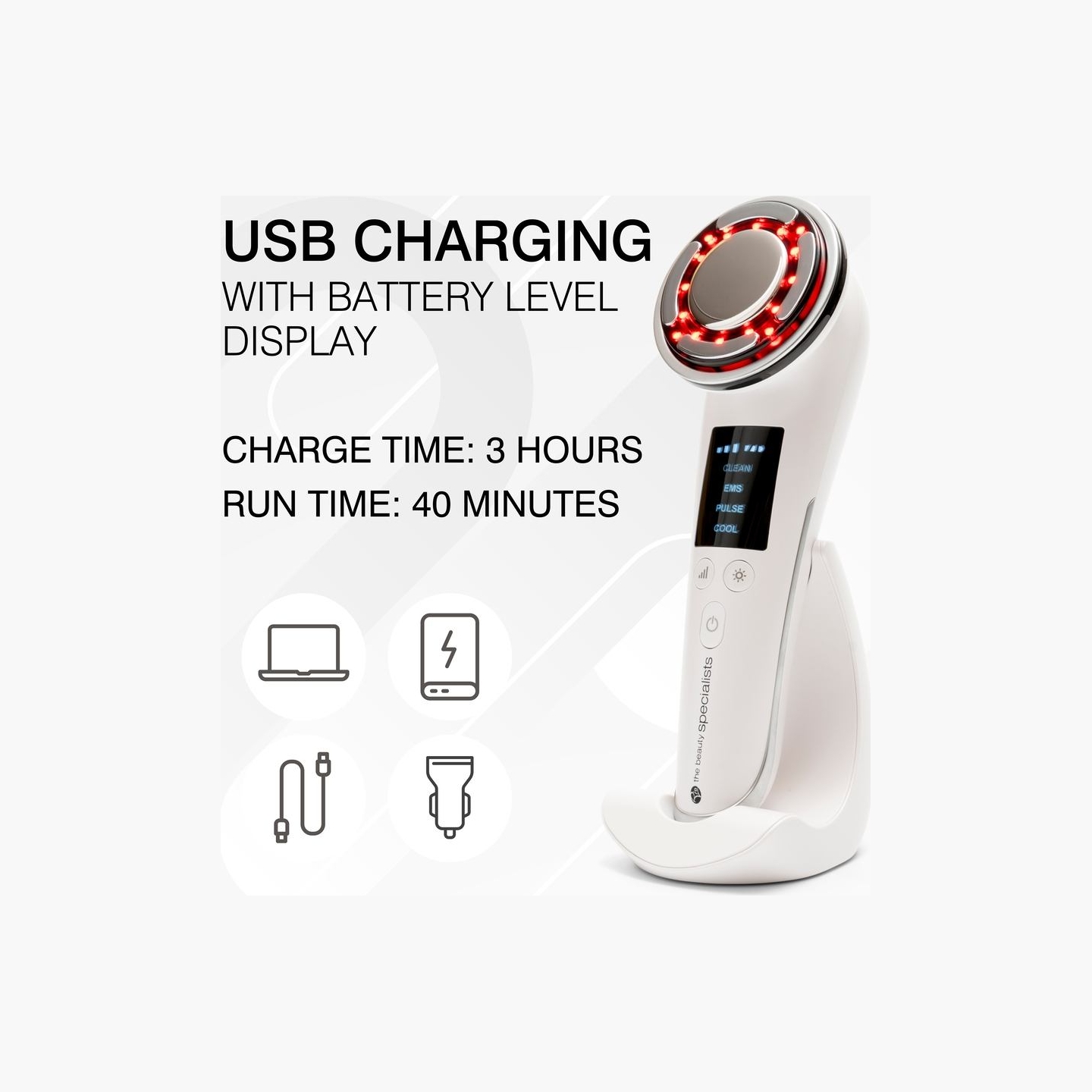 RIO FCTL-TOP-EU/1.0 Facelift & Tone Beauty Spa, 6-In-1 Skincare Tool