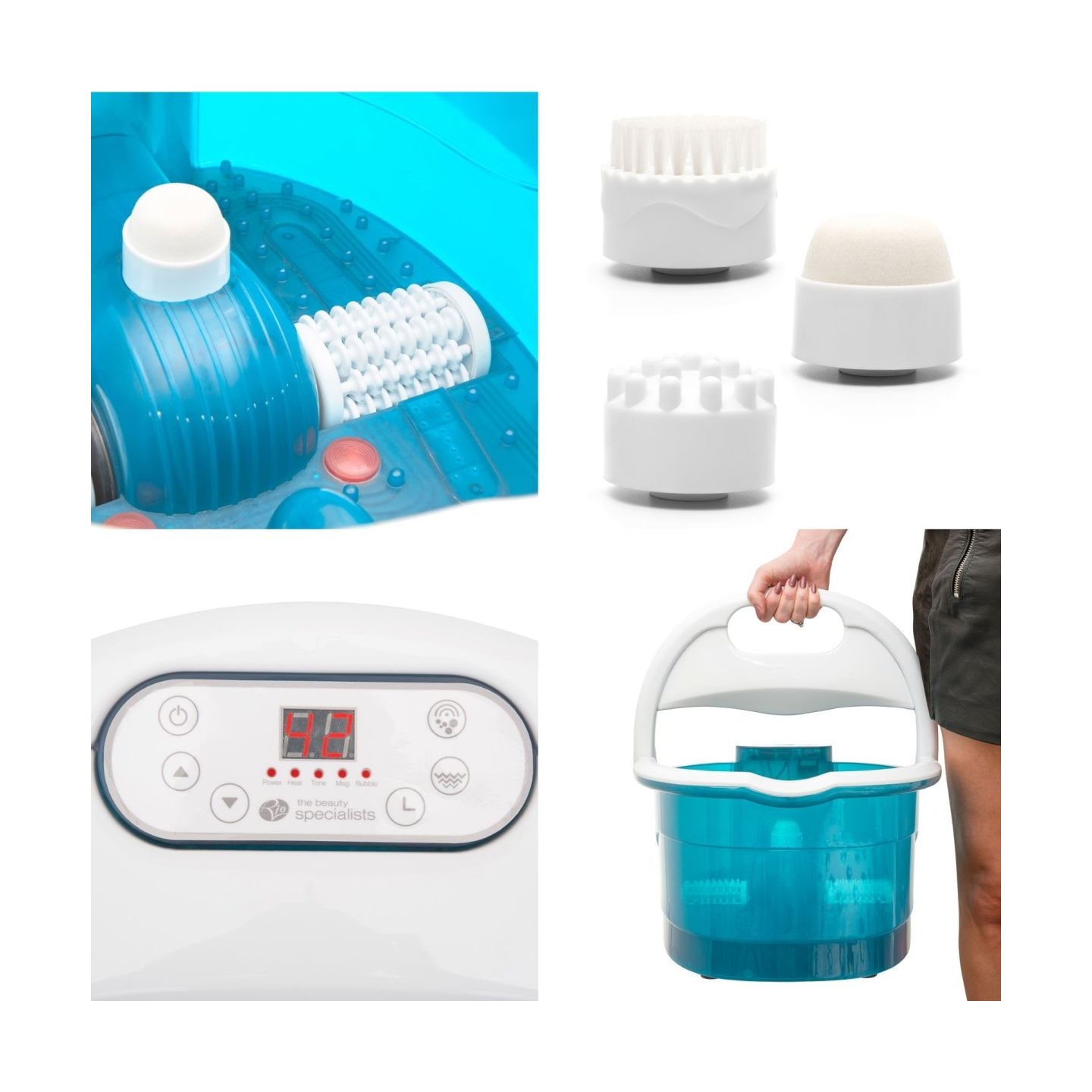 RIO FTBH7-EU/1,2 Multifunconal Foot Bath Spa And Massager