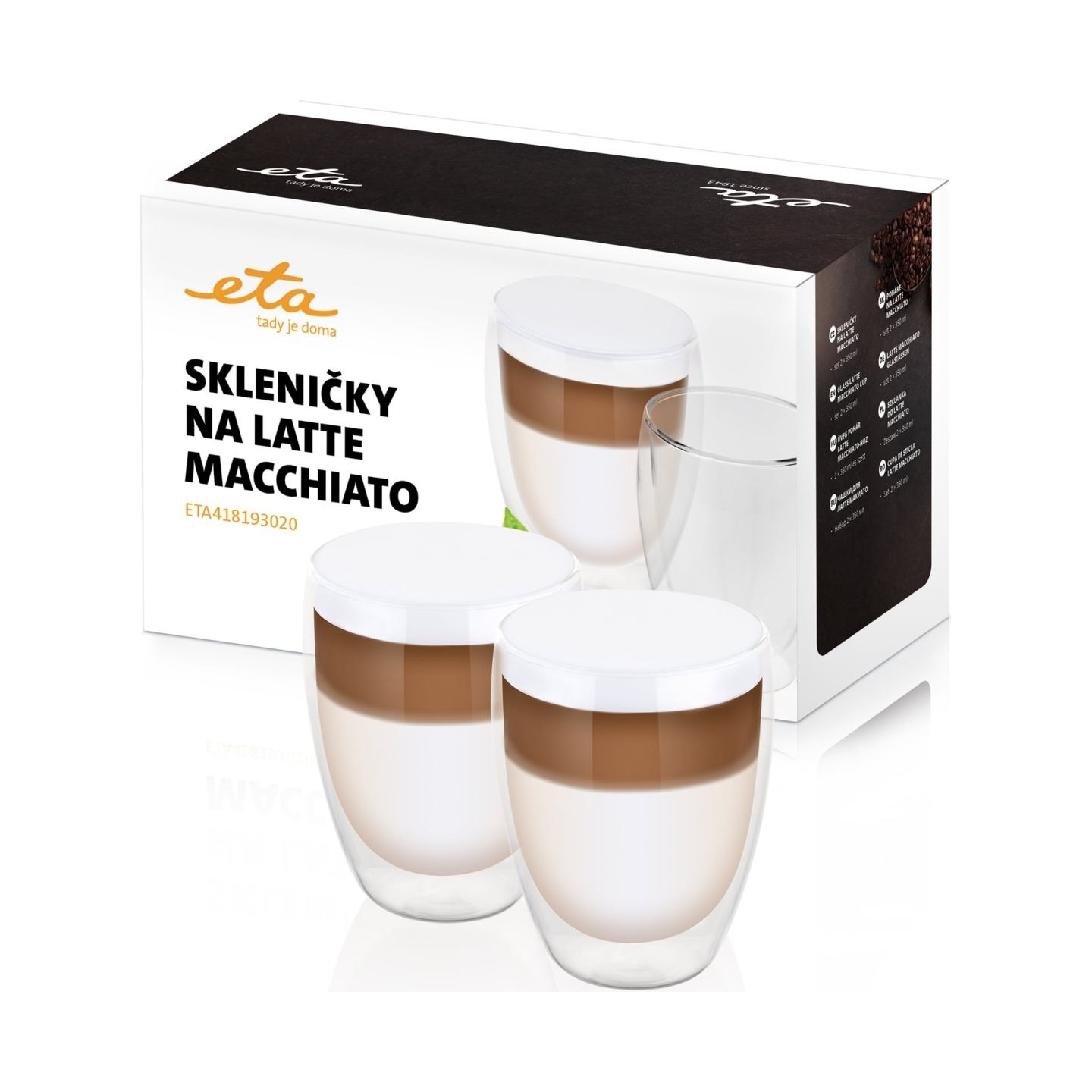 ETA | Latte Macchiato Glasses | ETA418193020 | For coffee | 2 pc(s) | Dishwasher proof