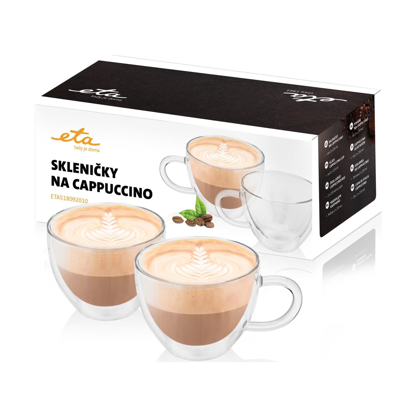 ETA | Cappuccino glasses | ETA518092010 | For coffee | 2 pc(s) | Dishwasher proof