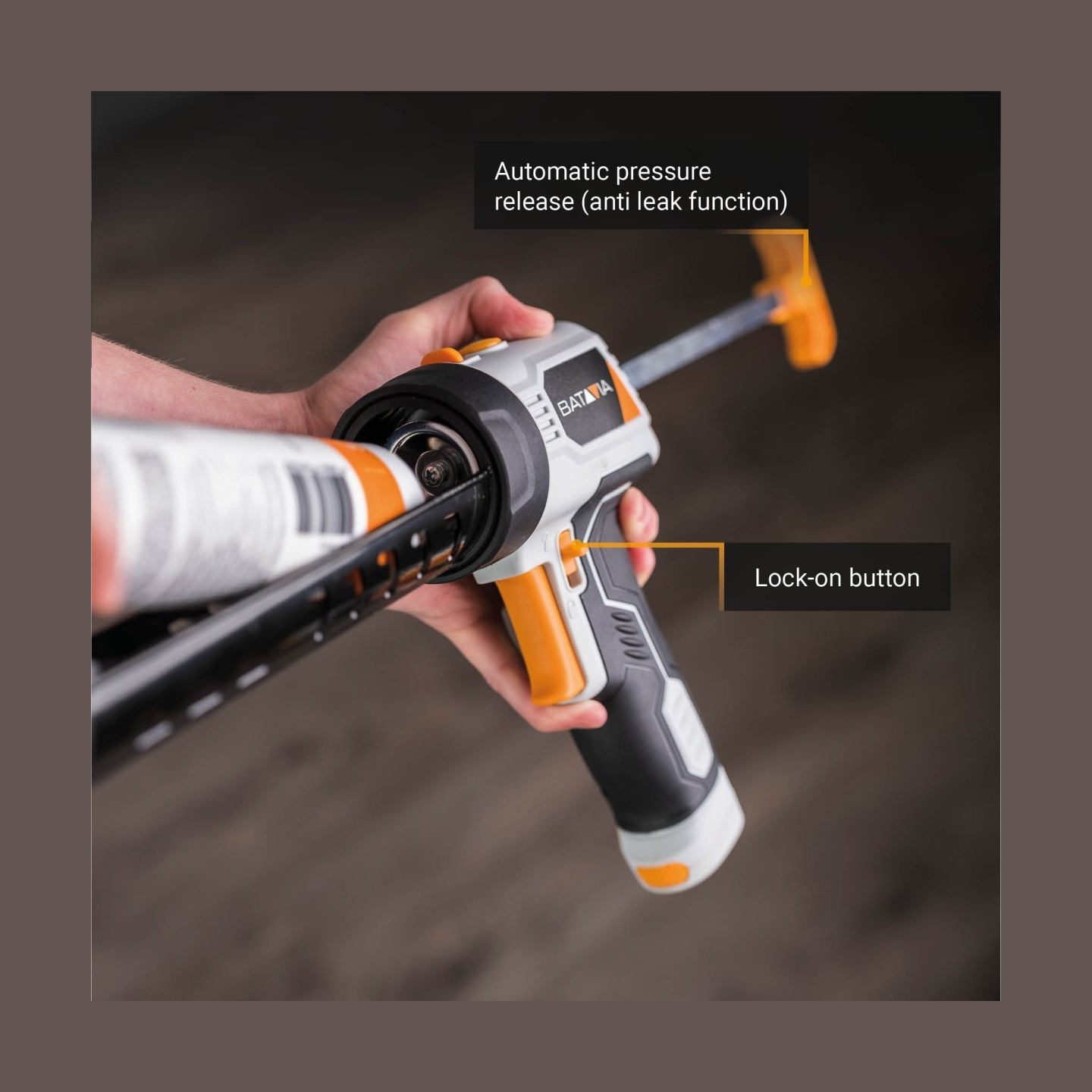 Batavia B.v. Maxxpush caulking gun with LED