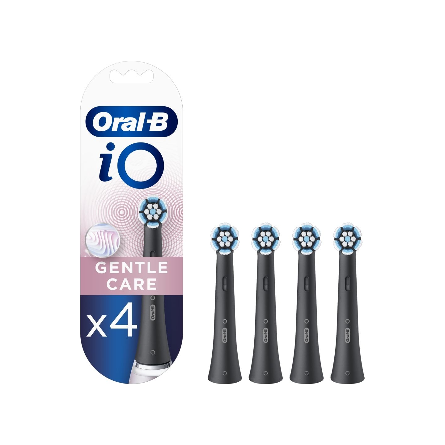 Oral-B | Toothbrush replacement | iO Gentle Care | Heads | For adults | Number of brush heads included 4 | Number of teeth brush