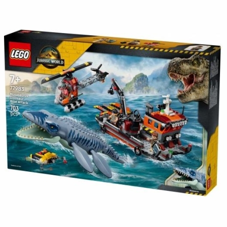 Lego Jurassic World 77983 Mosasaurus Dinosaur Boat Attack