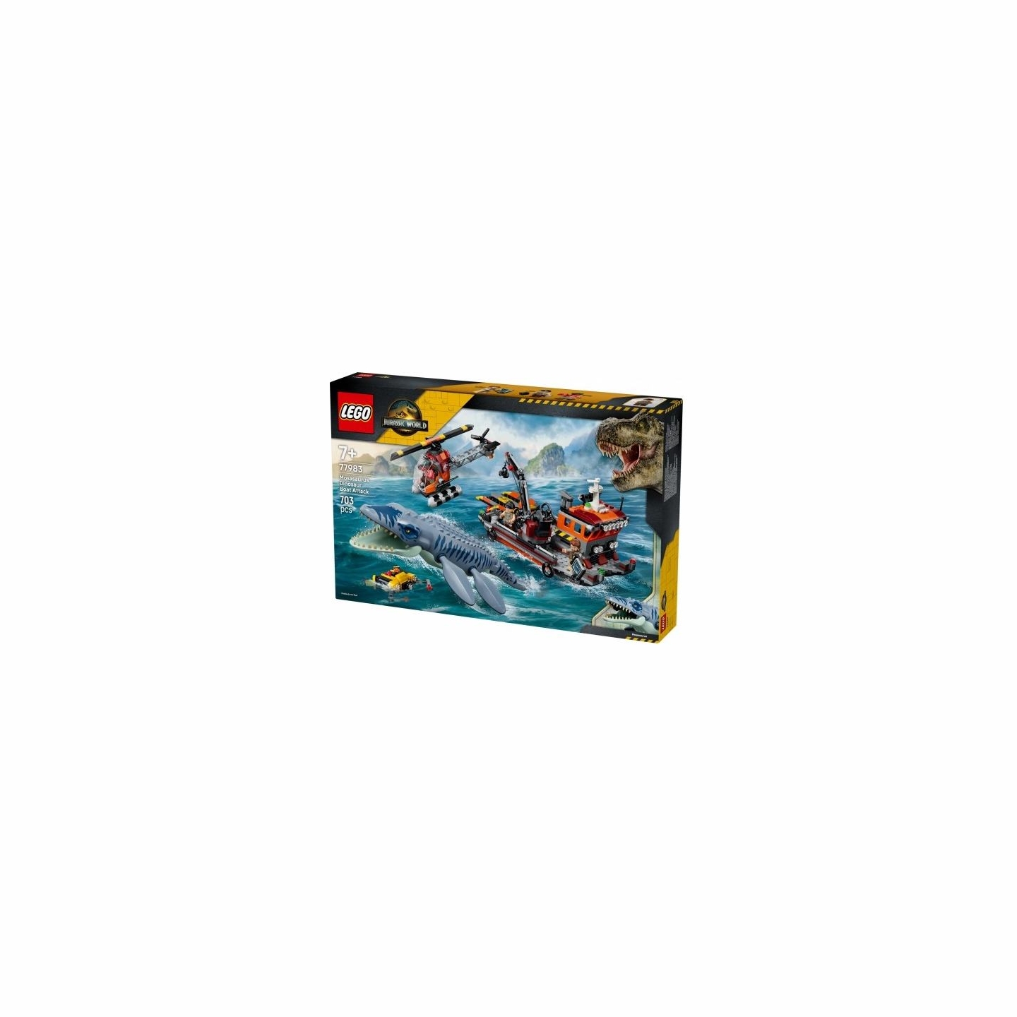 Lego Jurassic World 77983 Mosasaurus Dinosaur Boat Attack