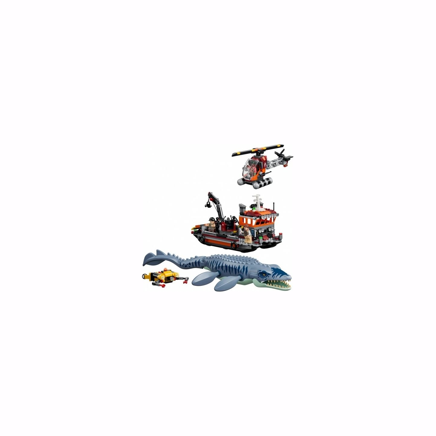 Lego Jurassic World 77983 Mosasaurus Dinosaur Boat Attack