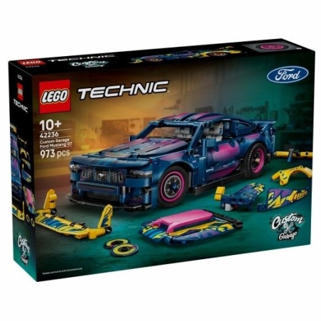 Lego Bricks Technic 42236 Custom Garage Ford Mustang GT Car