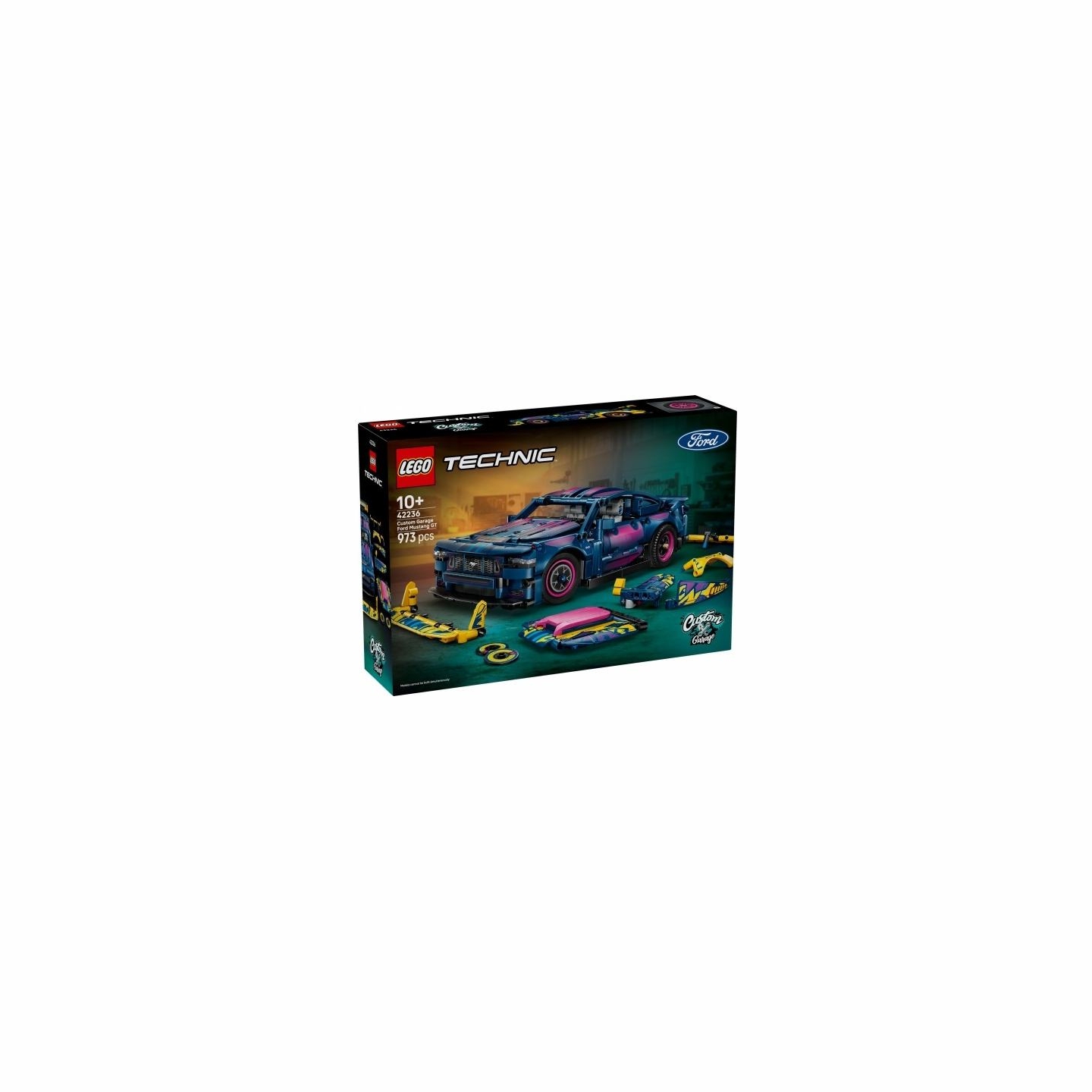 Lego Bricks Technic 42236 Custom Garage Ford Mustang GT Car