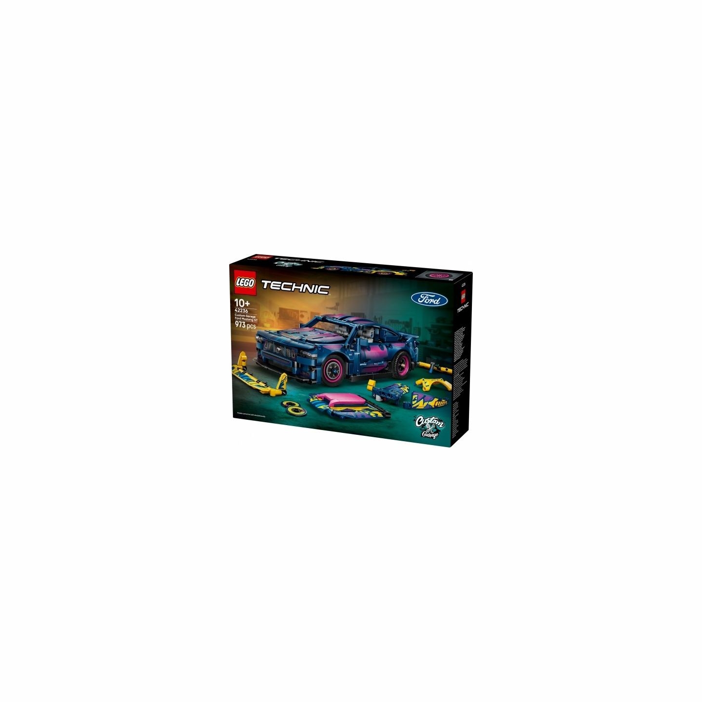 Lego Bricks Technic 42236 Custom Garage Ford Mustang GT Car