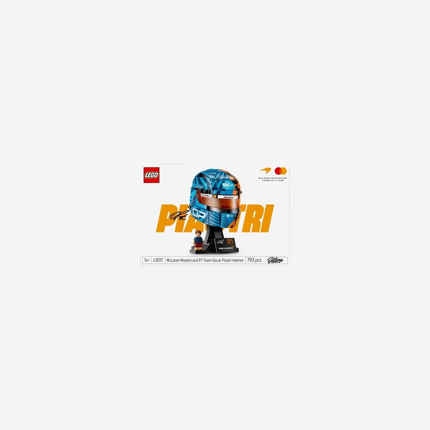 Lego Editions 43017 McLaren Oscar Piastri Helmet