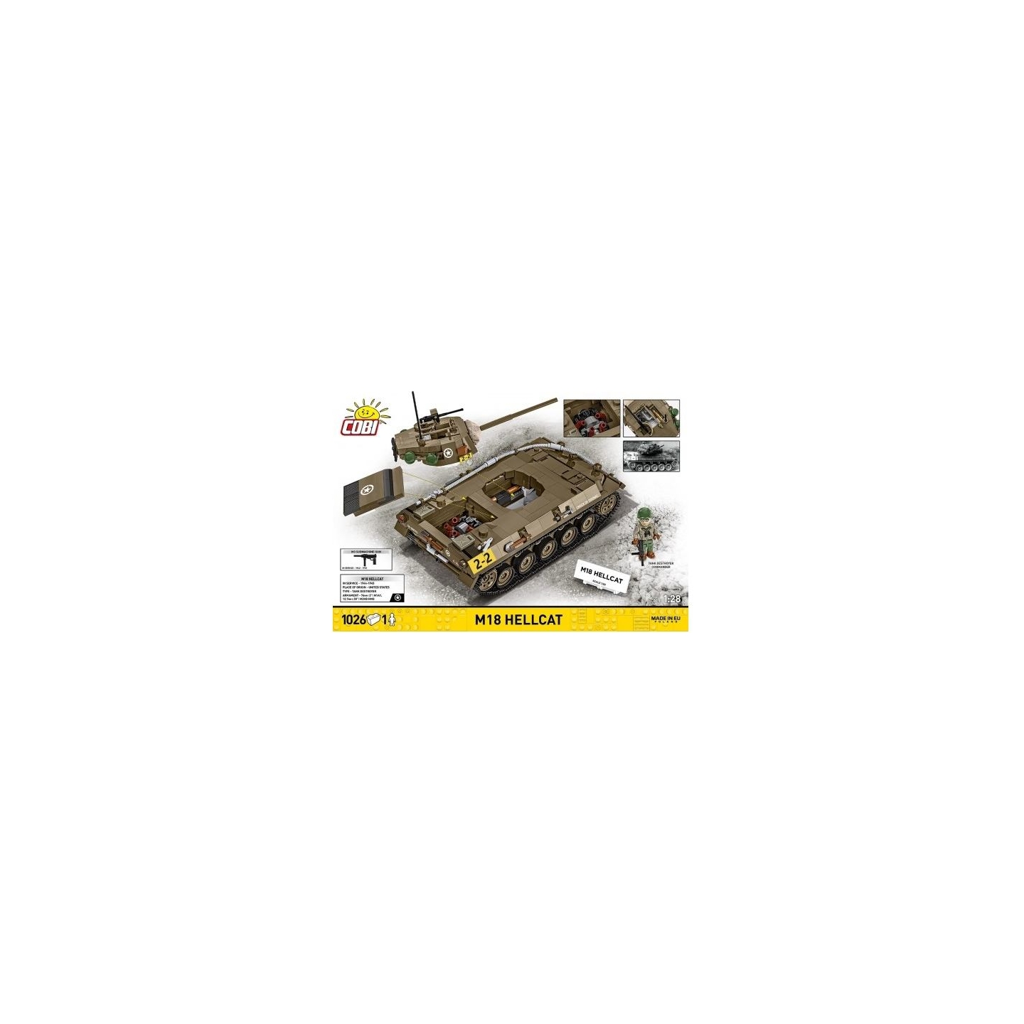 Cobi Klocki Blocks M18 Hellcat 1026 blocks