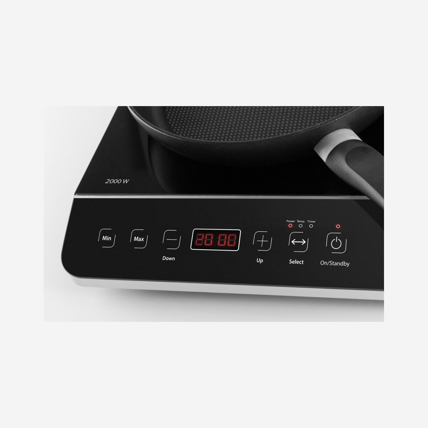 Caso | Hob | Touch 3500 | Induction | Number of burners/cooking zones 2 | Touch control | Timer | Black | Display