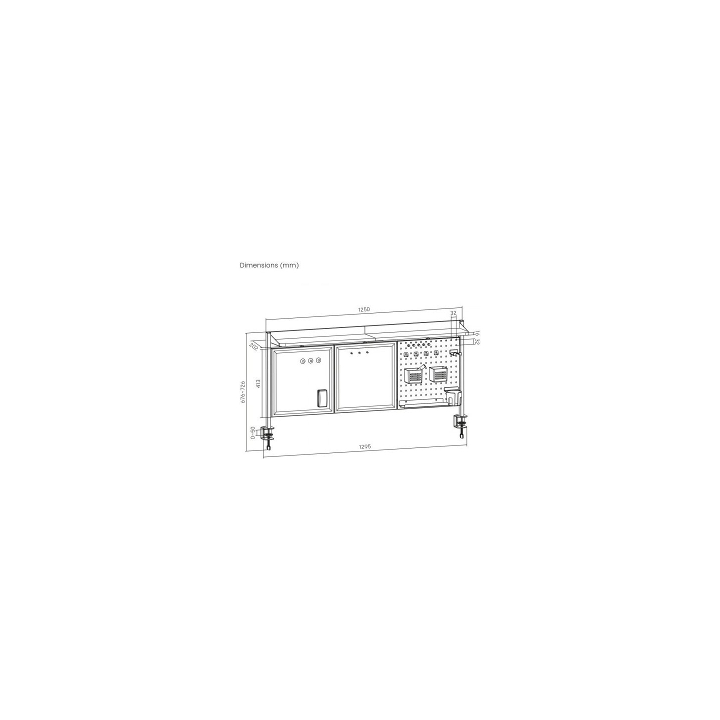 Ergo Office Desk organizer ER 300B