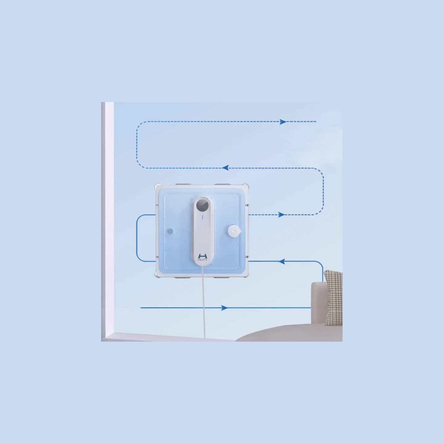 Hutt | Windows Cleaning Robot | W9 | Corded | 3800 Pa | White