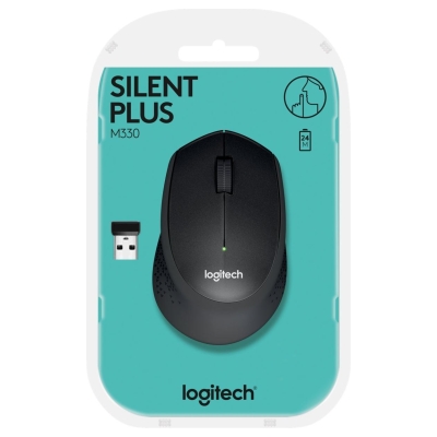 Logitech M330 Wireless Mouse - SILENT PLUS - BLACK
