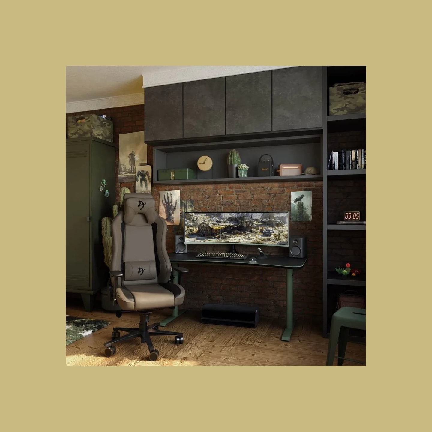 Arozzi Gaming Desk | Arena Large | Forest Green