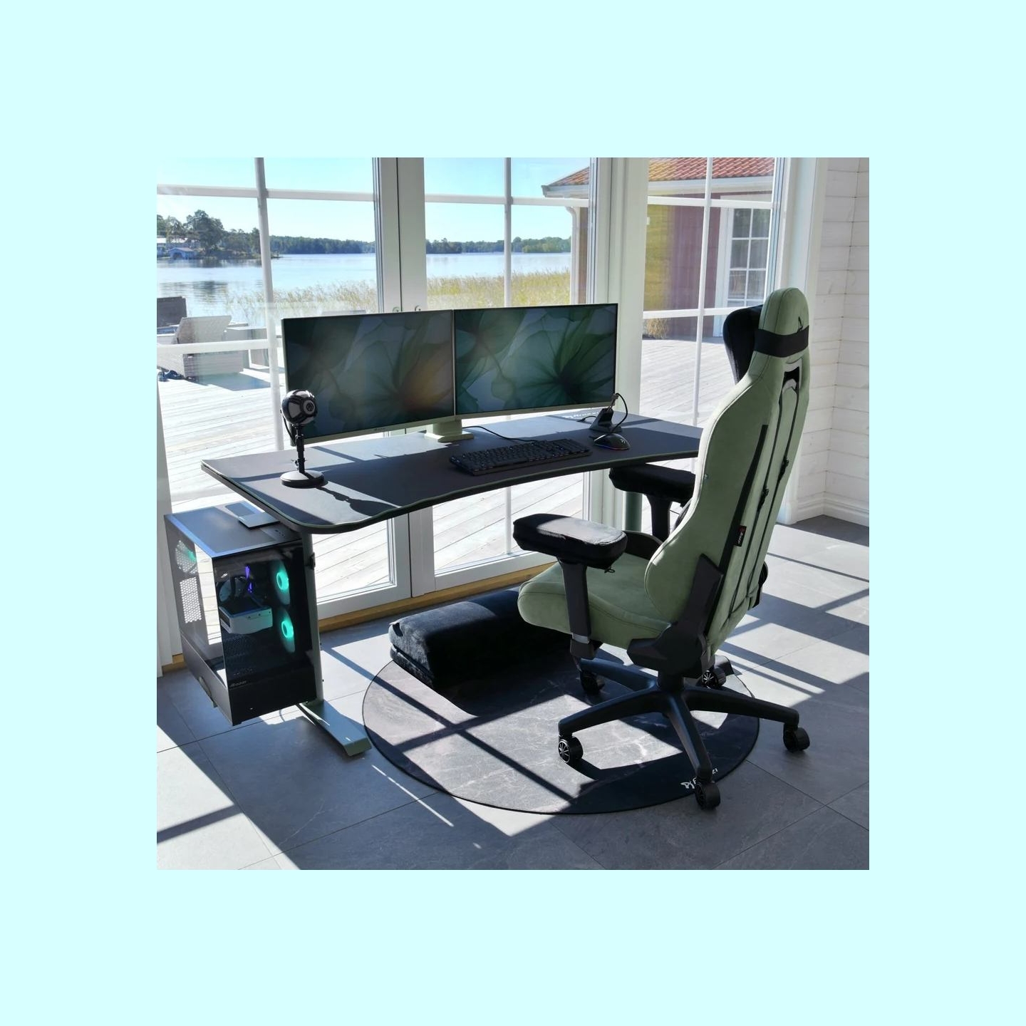 Arozzi Gaming Desk | Arena Large | Forest Green