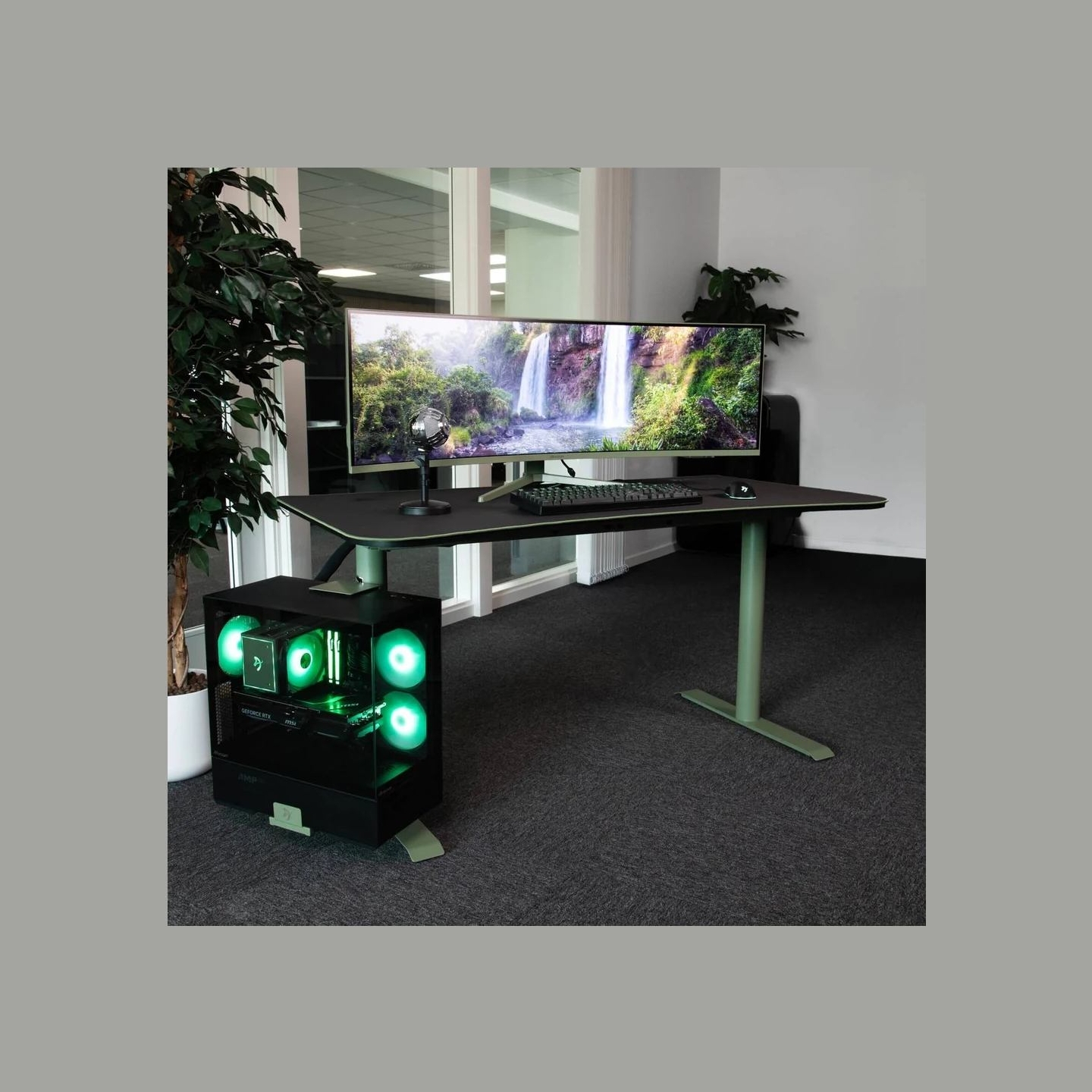 Arozzi Gaming Desk | Arena Medium | Forest Green