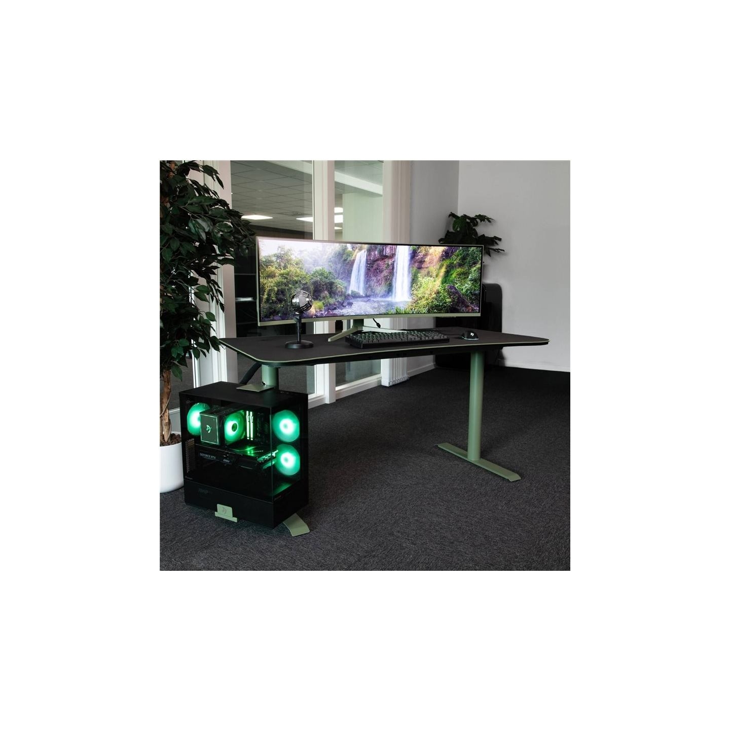 Arozzi Gaming Desk | Arena Medium | Forest Green