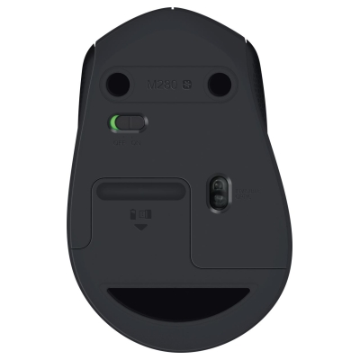 Logitech Wireless Mouse M280 - BLACK - 2.4GHZ - EWR2 / 910-004287