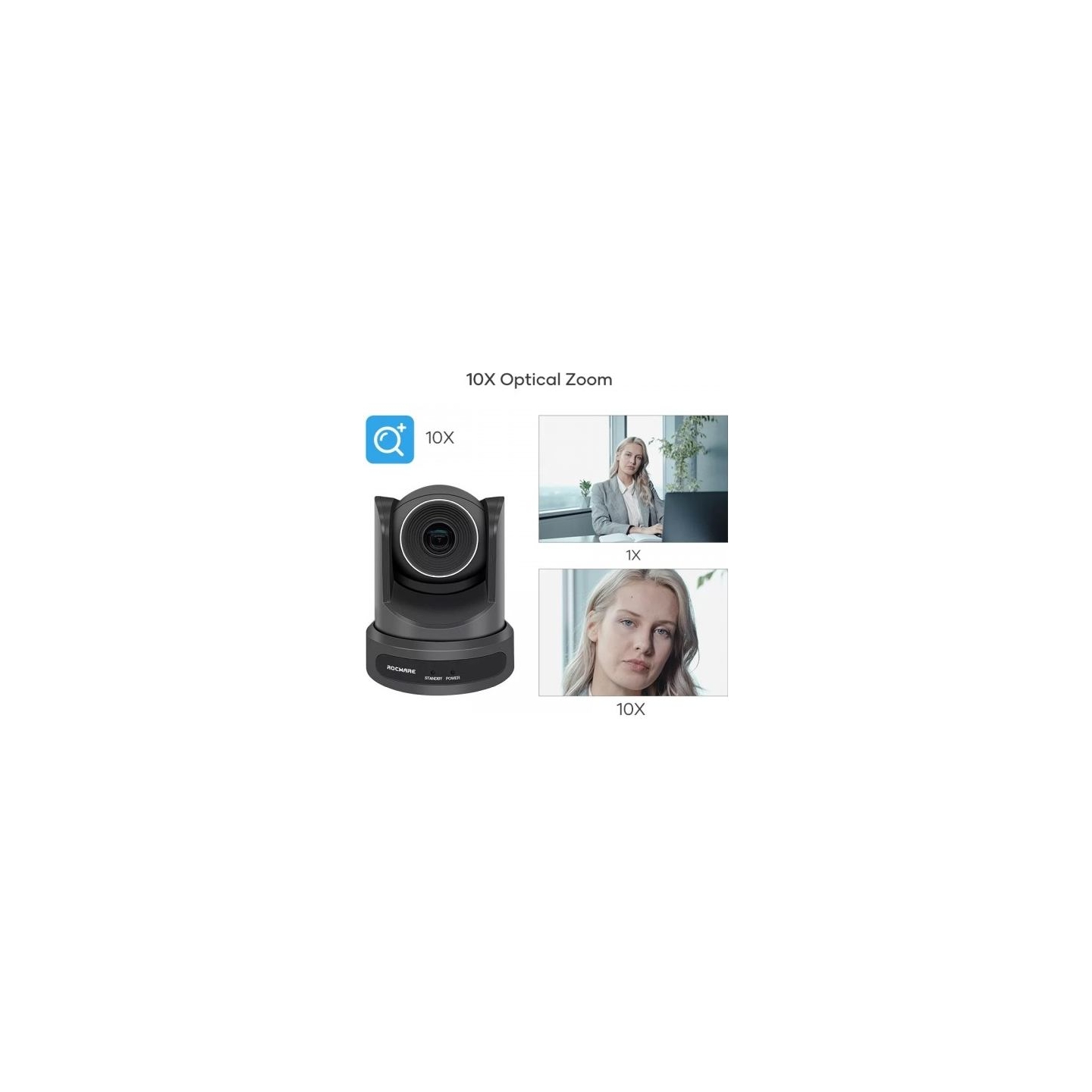 Rocware Camera RC20 1080p PTZ USB 1080p Video conferencing 10x optical zoom