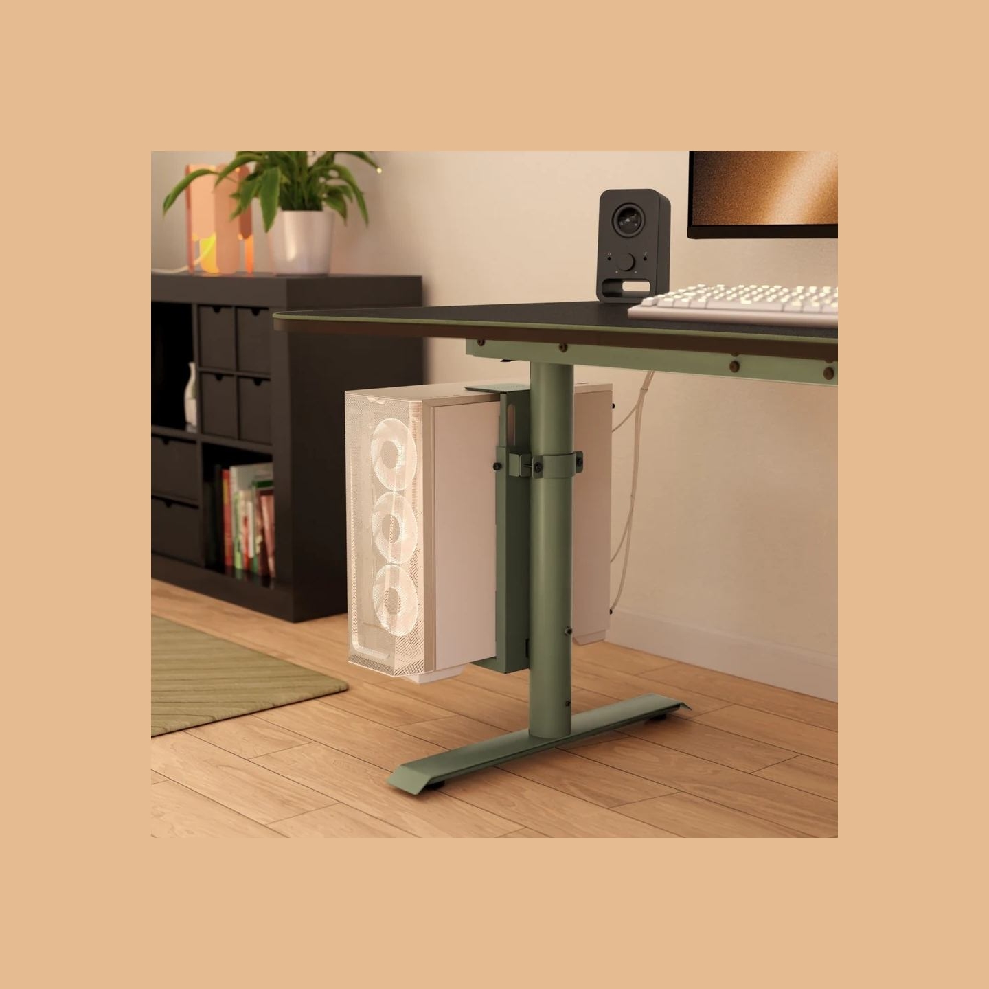 Arozzi | Under-desk | Arena PC Mount AZ-PCMOUNT-FST | Adjustable Height, Width | Forest Green