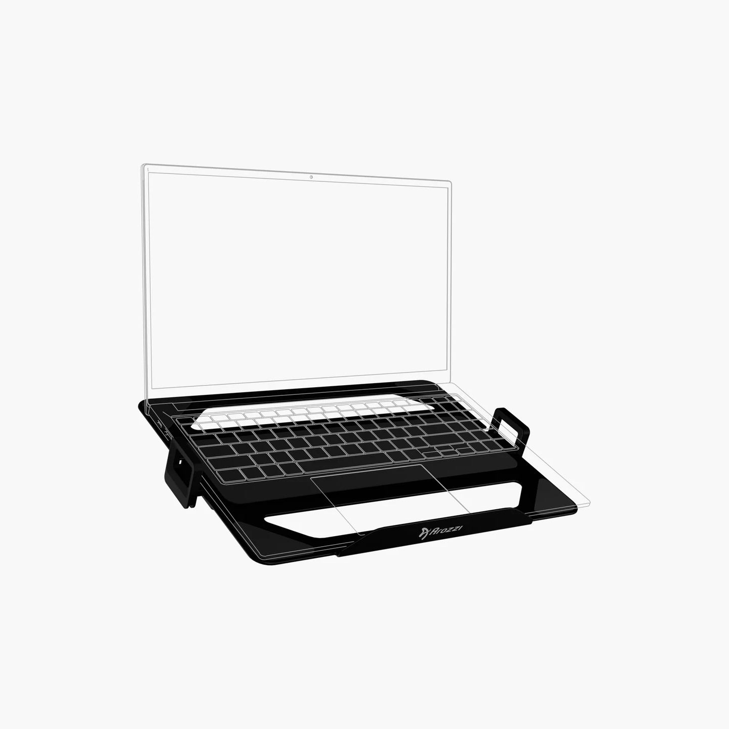 Arozzi | Alzare AZ-ALZARE-LH-BK | Adjustable | Laptop Holder | Black | 18 "