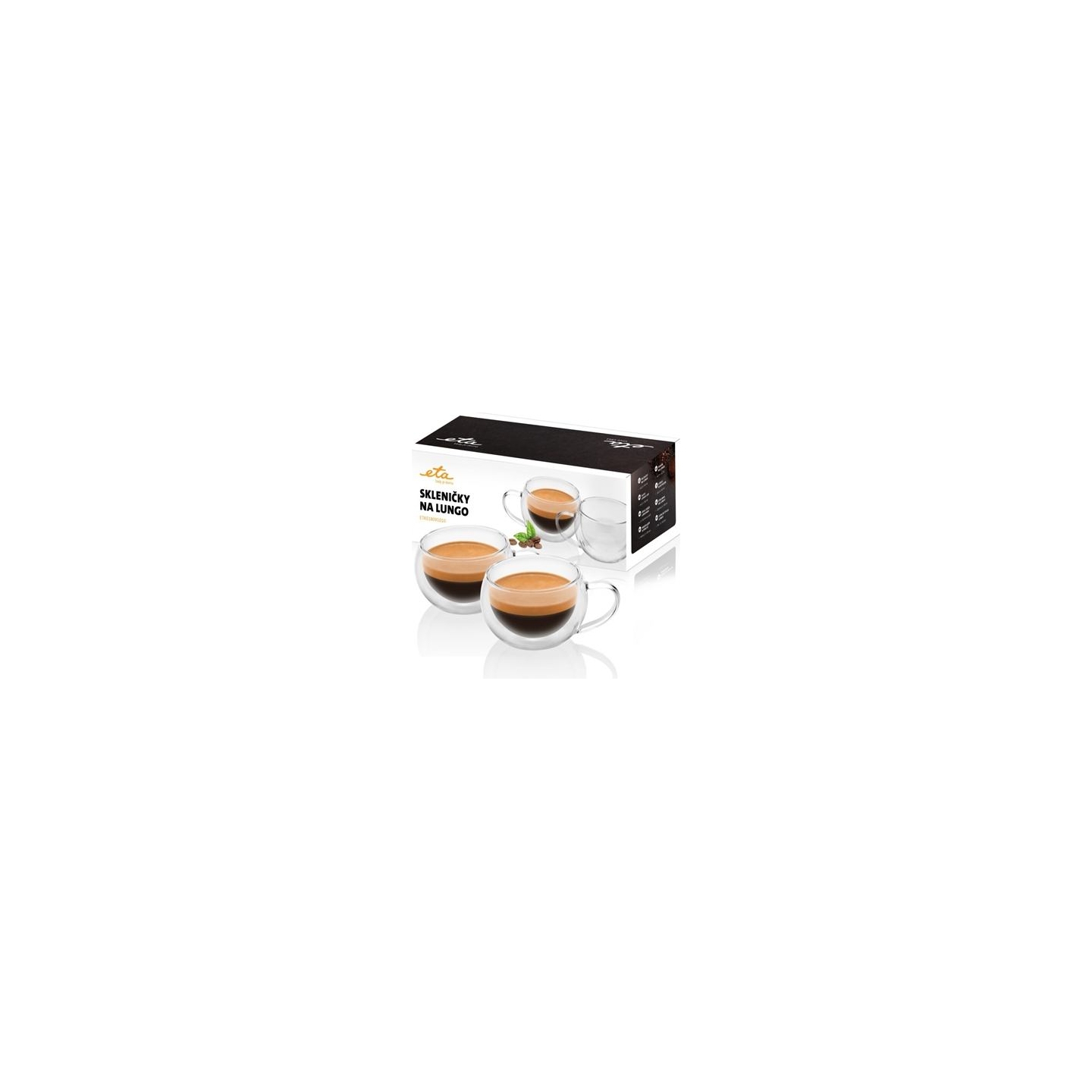 ETA | Lungo cups | ETA518091010 | For coffee | 2 pc(s) | Dishwasher proof | Glass