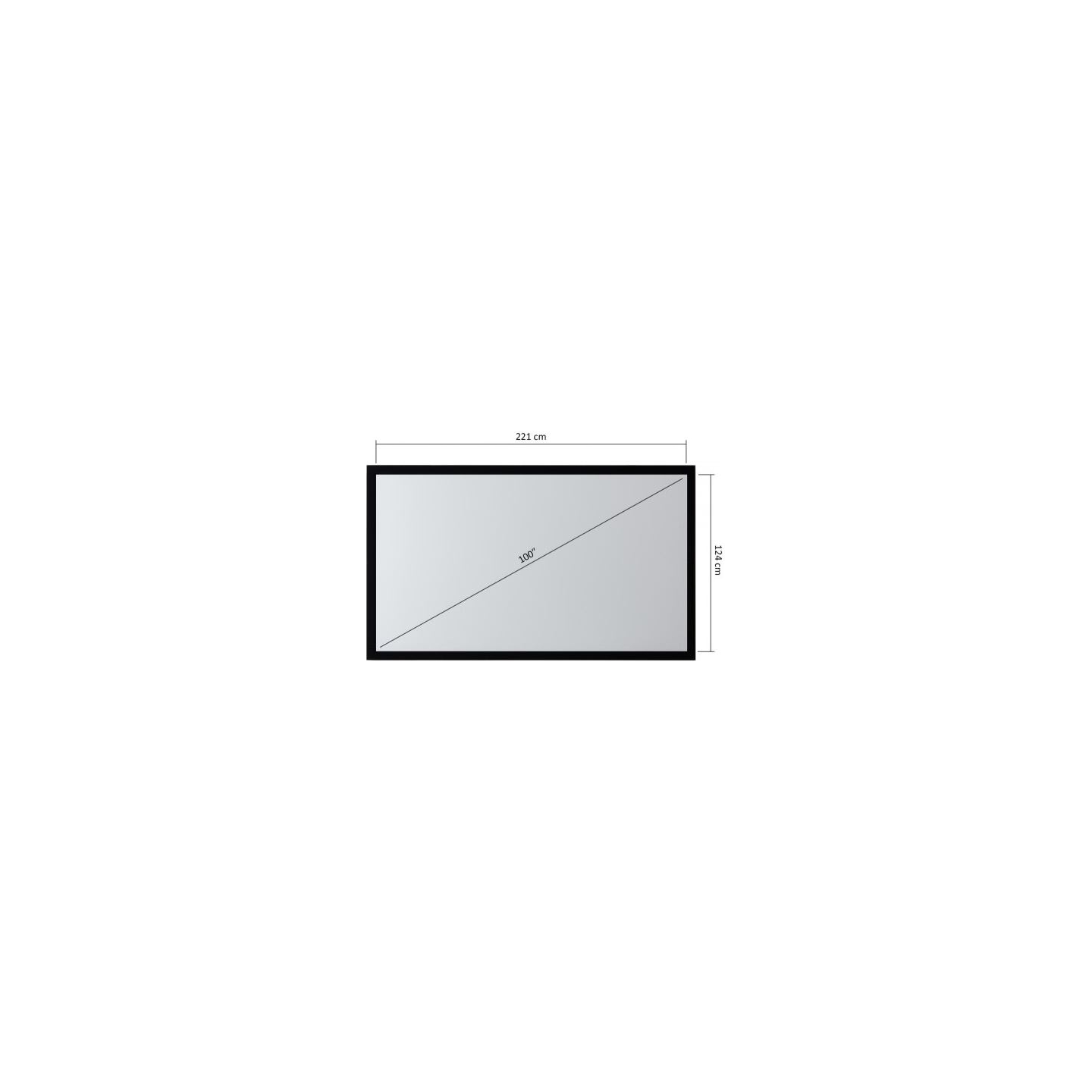 Maclean Frame Projection Screen 100" 16:9 MC-921