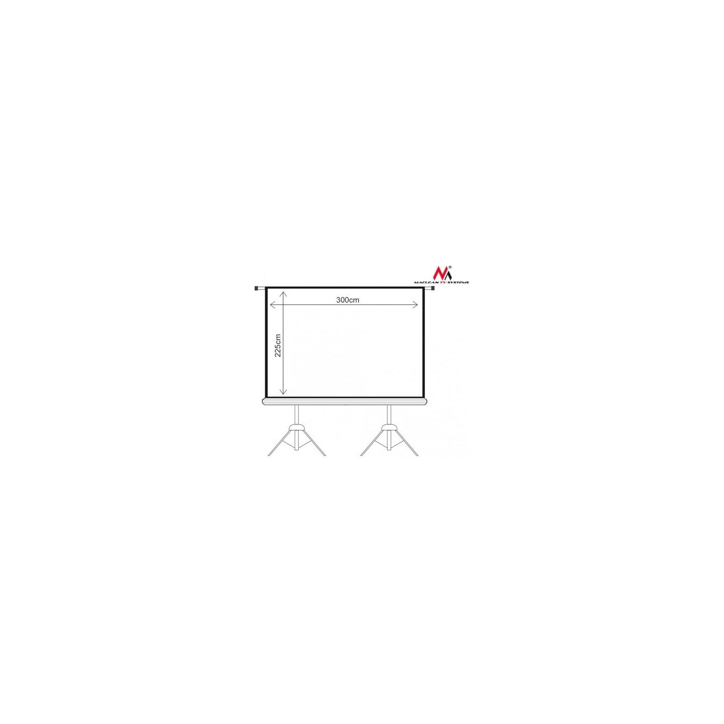 Maclean Projection screen MC-712 150" 4:3
