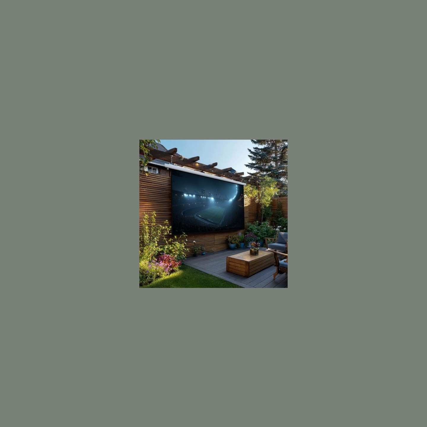Maclean The projection screen 135 inch electric MC561