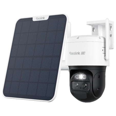 Reolink 4K Dual-Lens Wi-Fi 6 Battery-Powered Security Camera withSolar Panel 2 | Trackmix Series B770 | PTZ | 2.8mm/F1.6 | H.264