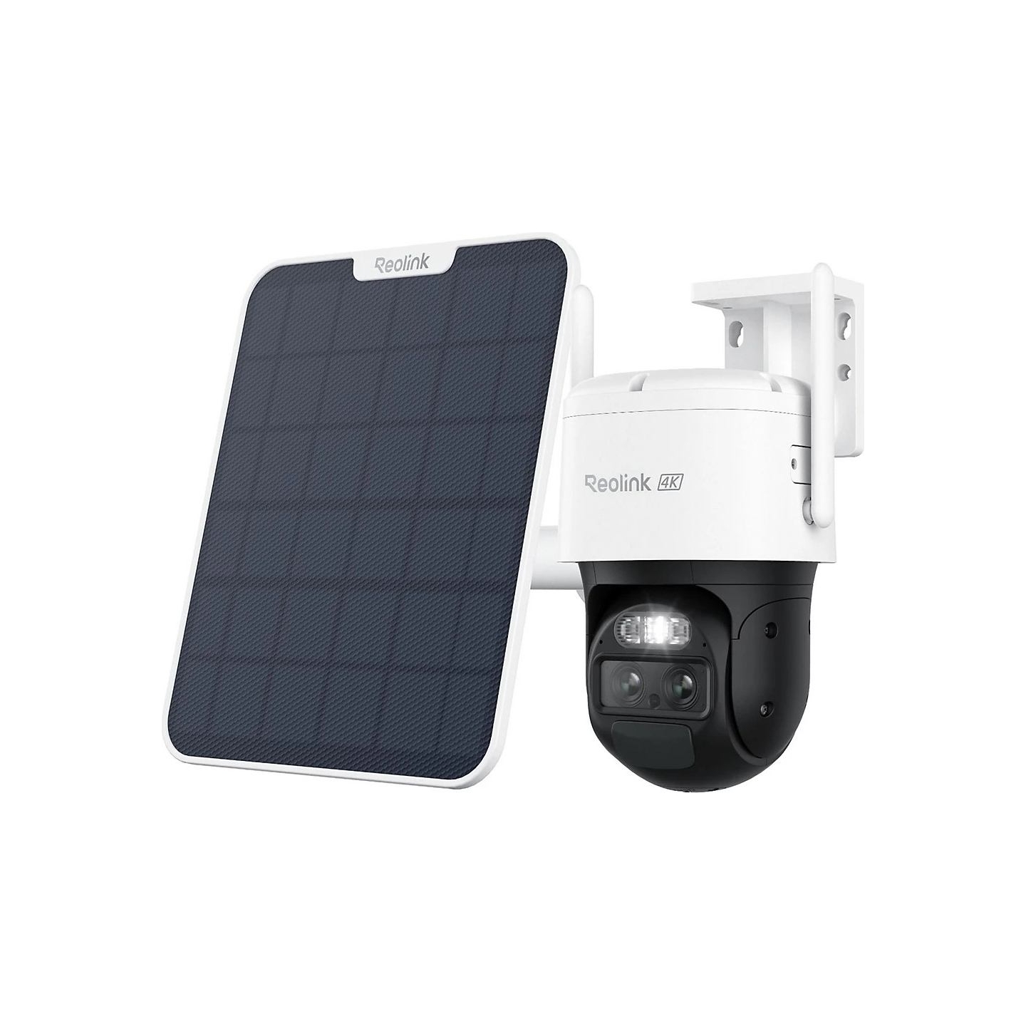 Reolink 4K Dual-Lens Wi-Fi 6 Battery-Powered Security Camera withSolar Panel 2 | Trackmix Series B770 | PTZ | 2.8mm/F1.6 | H.264