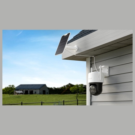 Reolink 4K Dual-Lens Wi-Fi 6 Battery-Powered Security Camera withSolar Panel 2 | Trackmix Series B770 | PTZ | 2.8mm/F1.6 | H.264