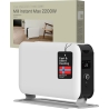 Mill | Heater | CO2200LEDMAX | Convection Heater | 2200 W | Number of power levels 3 | Suitable for rooms up to 5-30 m² | White