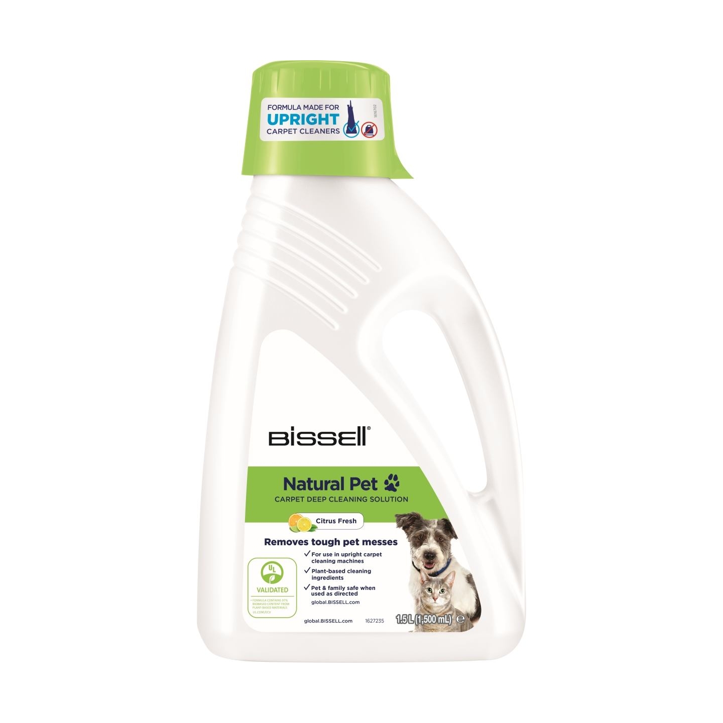 Bissell | Upright Carpet Cleaning Solution Natural Wash and Refresh Pet | 1500 ml