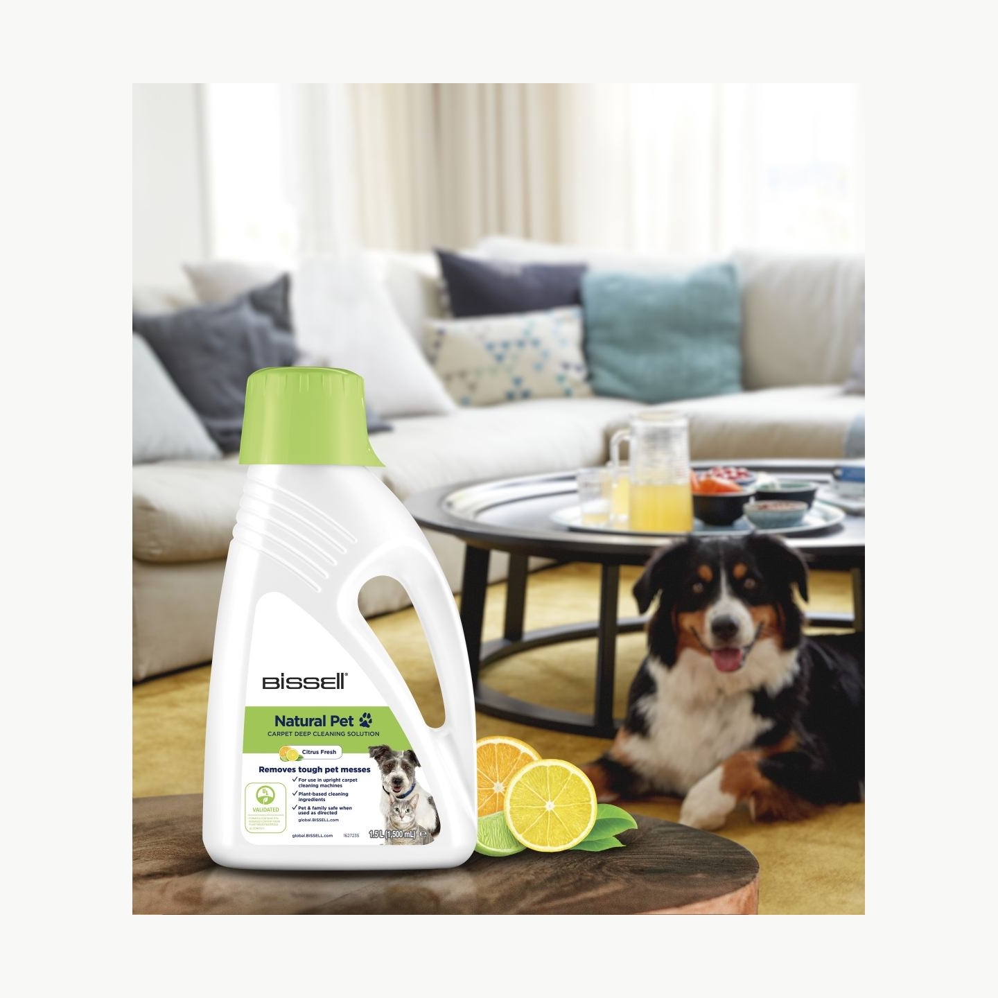 Bissell | Upright Carpet Cleaning Solution Natural Wash and Refresh Pet | 1500 ml