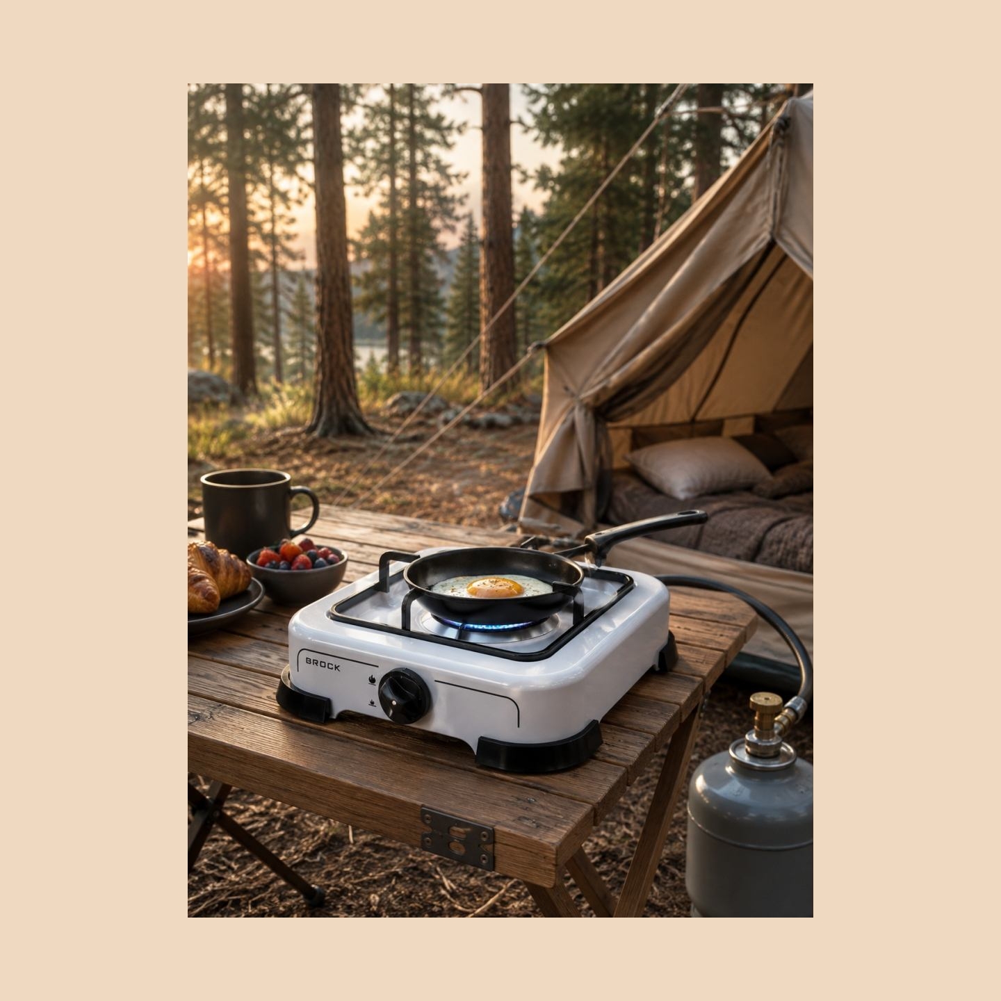 Brock GS 001 W Gas Stove