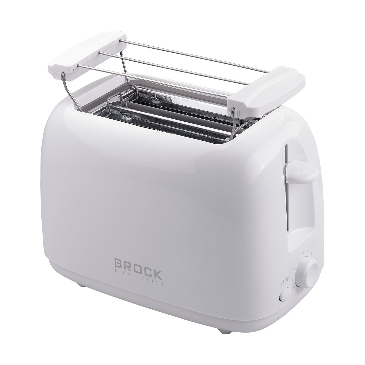 Brock BT 1008 WH Toaster 650-750W, White
