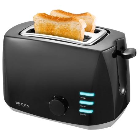 Brock BT 1005 BK Toaster 800W, Black