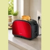 Brock BT 1002 RD Toaster 800W, Red