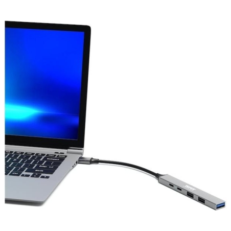 Port Connect | USB-C Hub with 4 USB ports, 1X USB-C, 100W