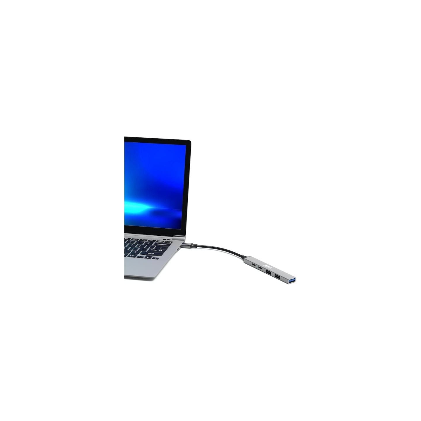 Port Connect | USB-C Hub with 4 USB ports, 1X USB-C, 100W