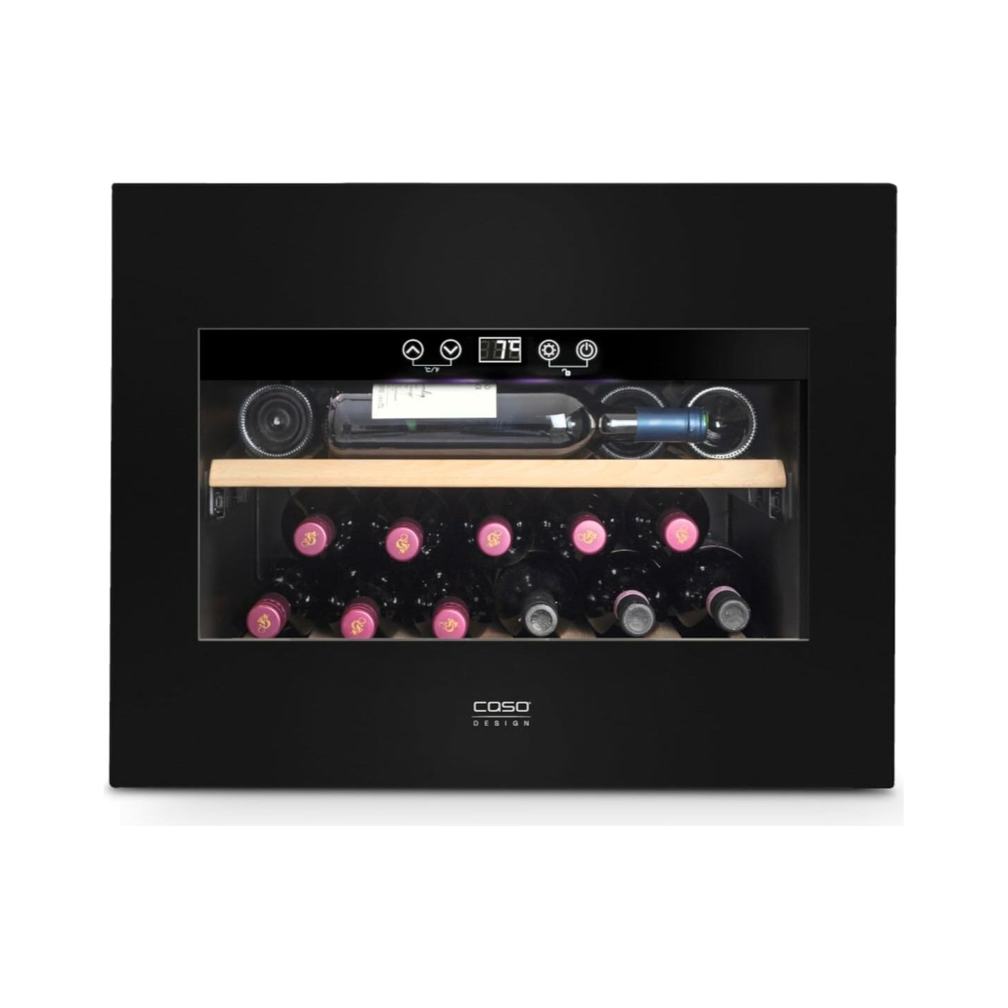 Caso | Wine Cooler | WineDeluxe E 18 | Energy efficiency class G | Built-in | Bottles capacity 18 bottles | Cooling type Compres